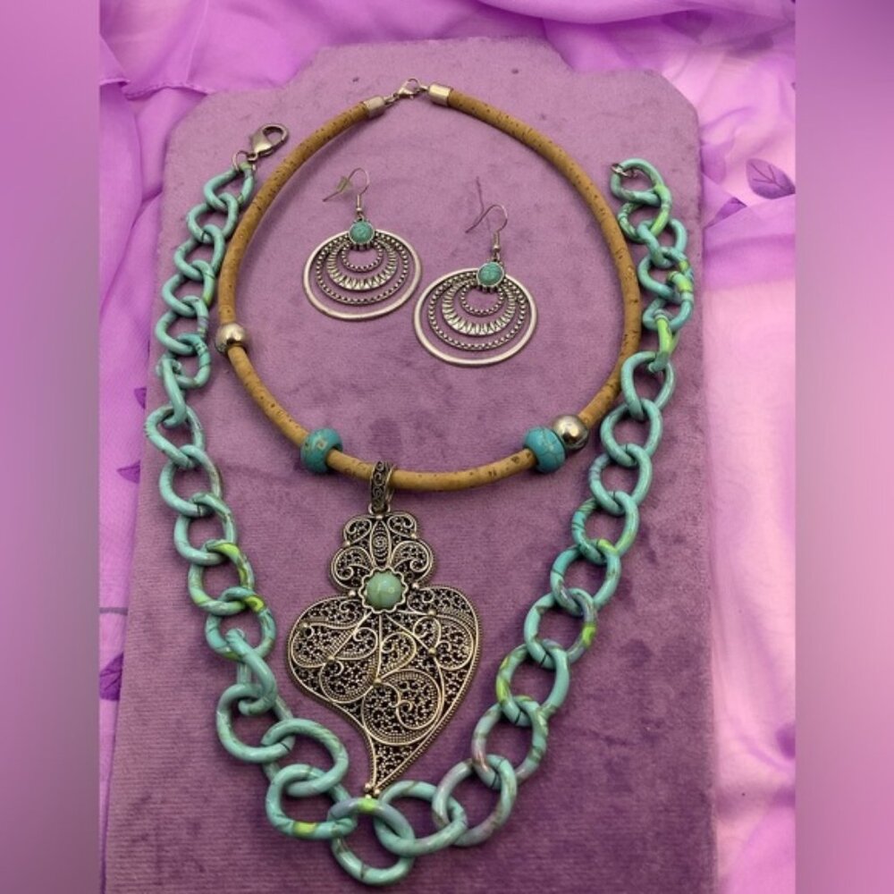 Boho Jewelry Necklaces and earrings
